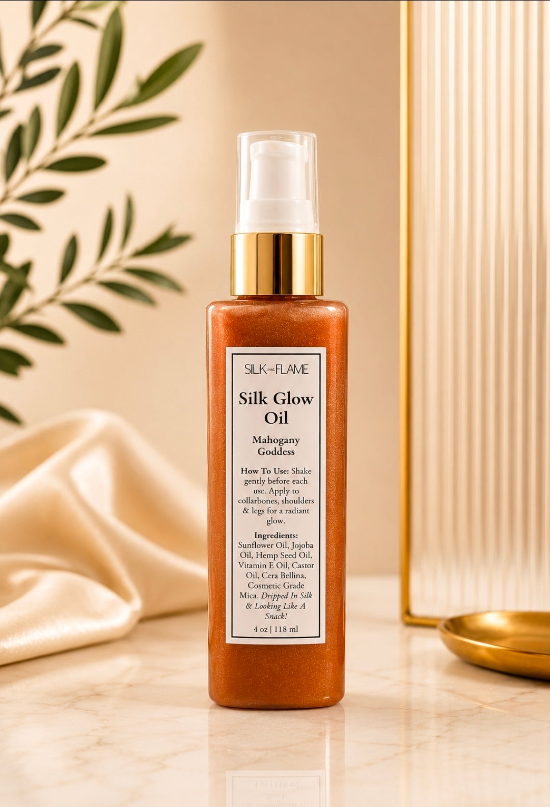 Silk Glow Oil- Mahogany Goddess